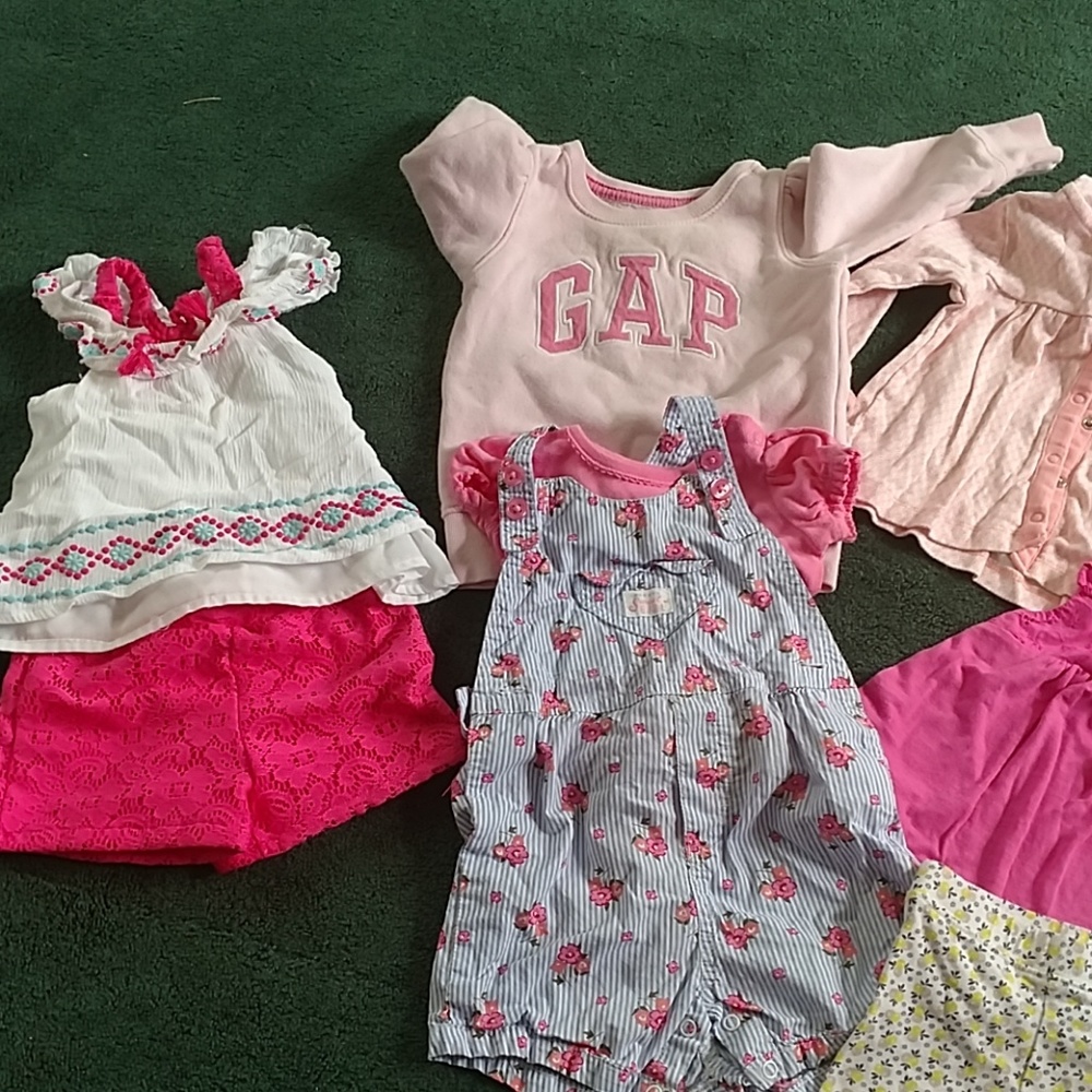 Various baby girl clothing